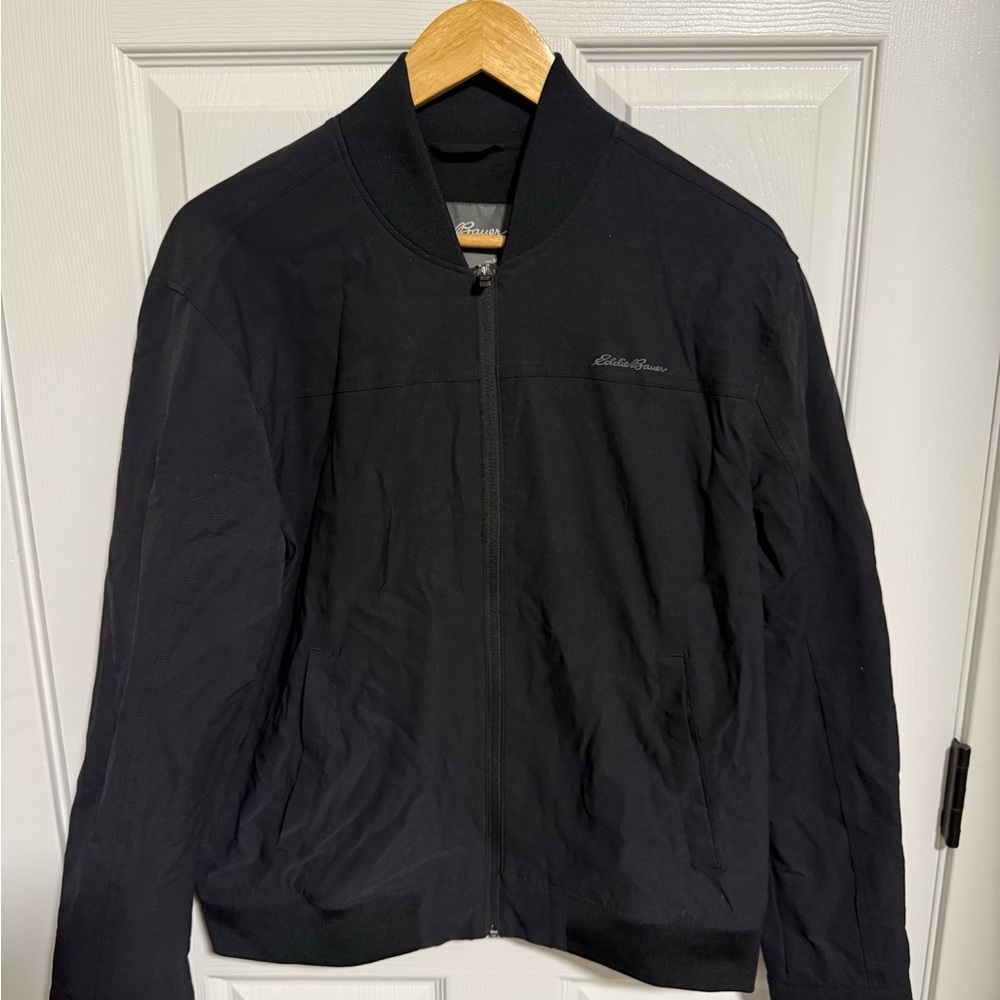 Eddie Bauer Men's Black Bomber Jacket